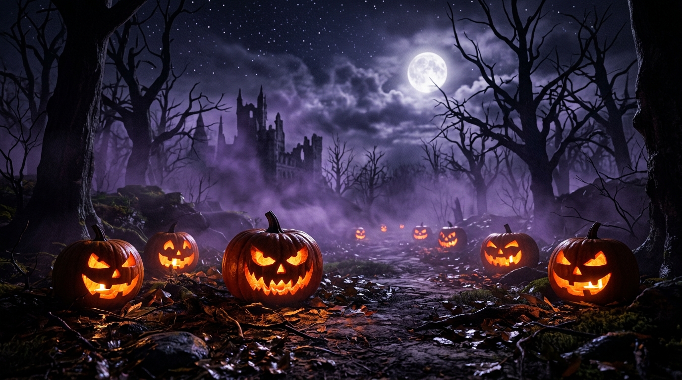 Halloween Theme Background 4K Ultra HD Wallpaper Preview