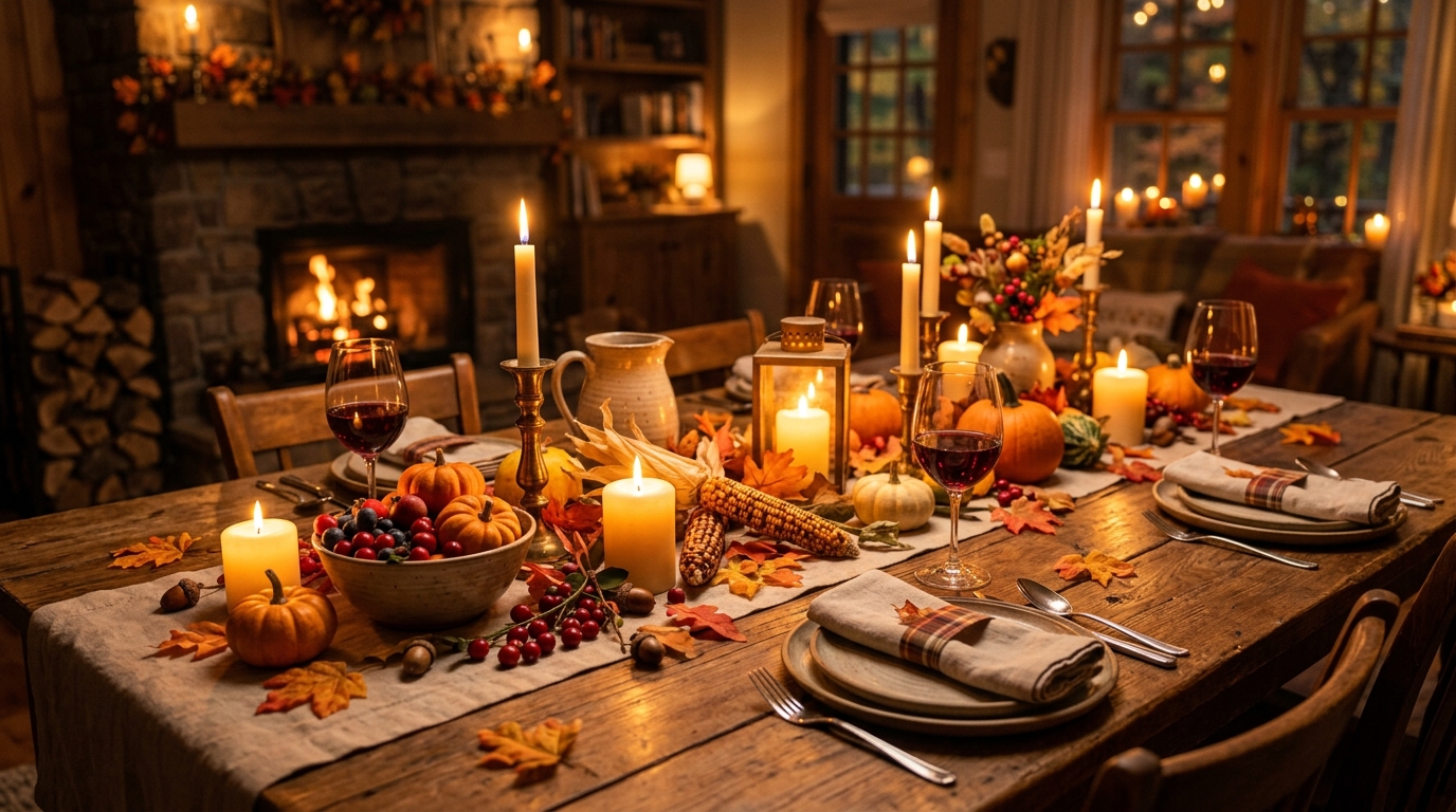 Thanksgiving Theme Background 4K Ultra HD Wallpaper Preview
