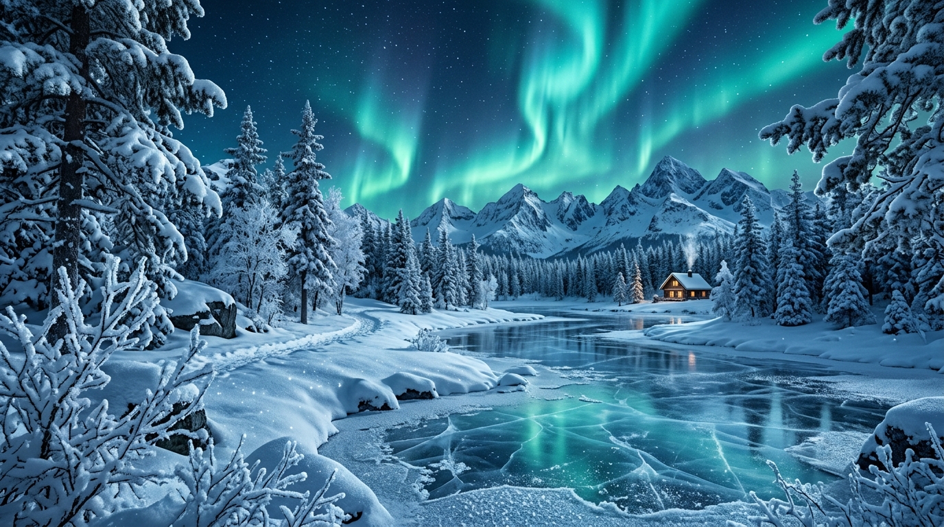 Winter Theme Background 4K Ultra HD Wallpaper Preview